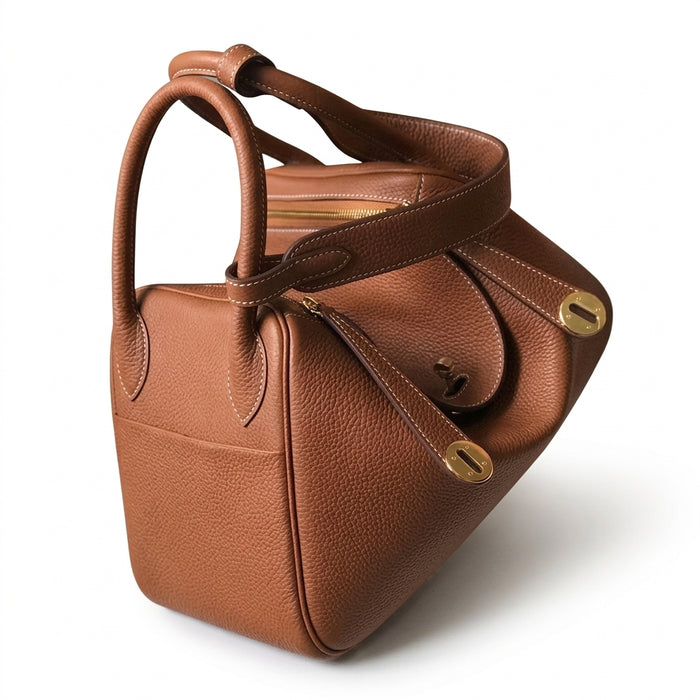 Pebbled Leather Top Handle Bag by Christina Shiefer