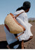 Woven Raffia & Leather Shoulder Bag – Summer Edition