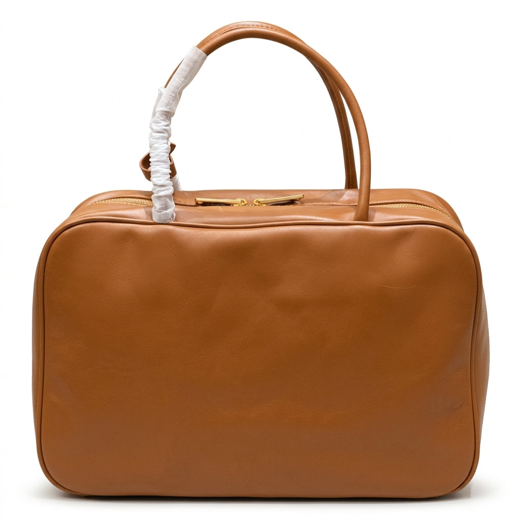 Full-Grain Leather Satchel Bag by Christina Shiefer