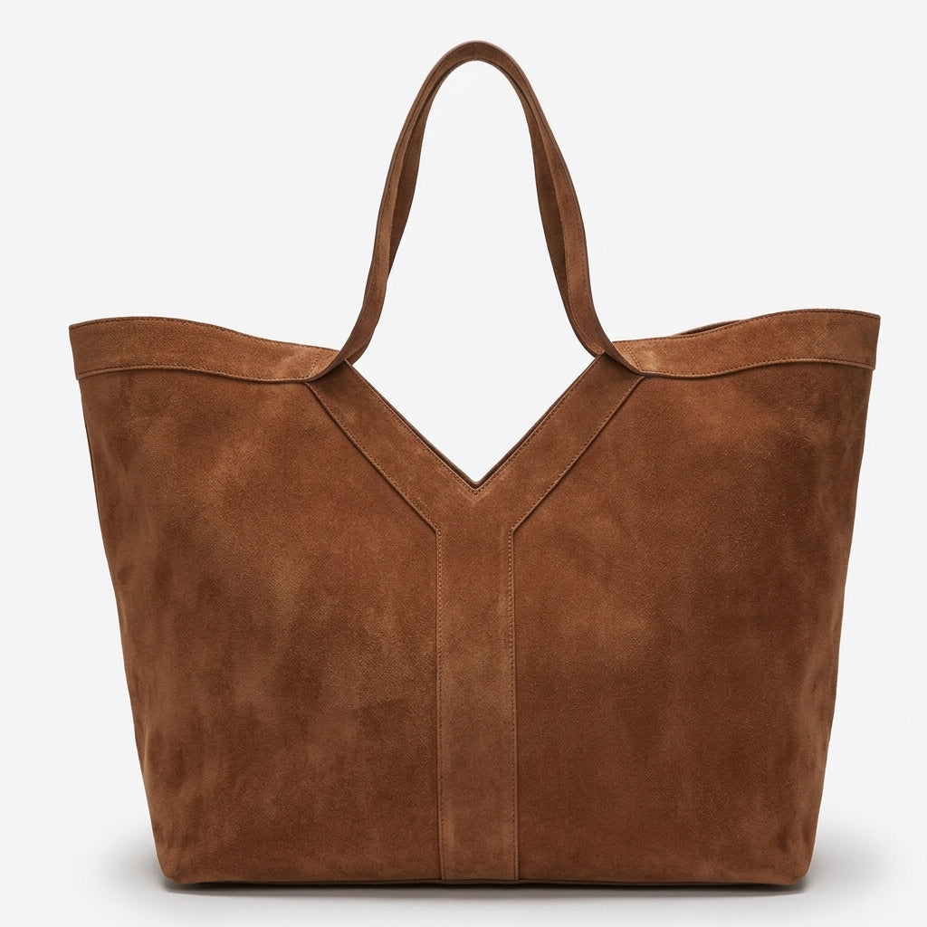Everyday Suede Cowhide Tote by Christina Shiefer