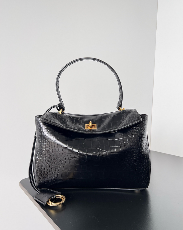 Classic Cowhide Leather Handbag