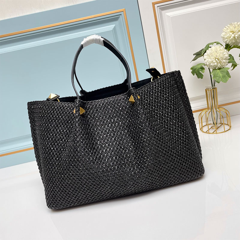 Straw Woven Tote Bag