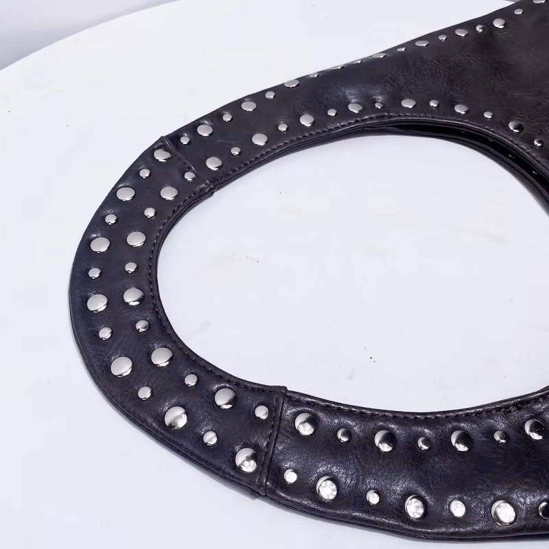Vintage Luxe Vegan Studded Tote