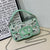 Crystal Embellished Leather Shoulder Bag
