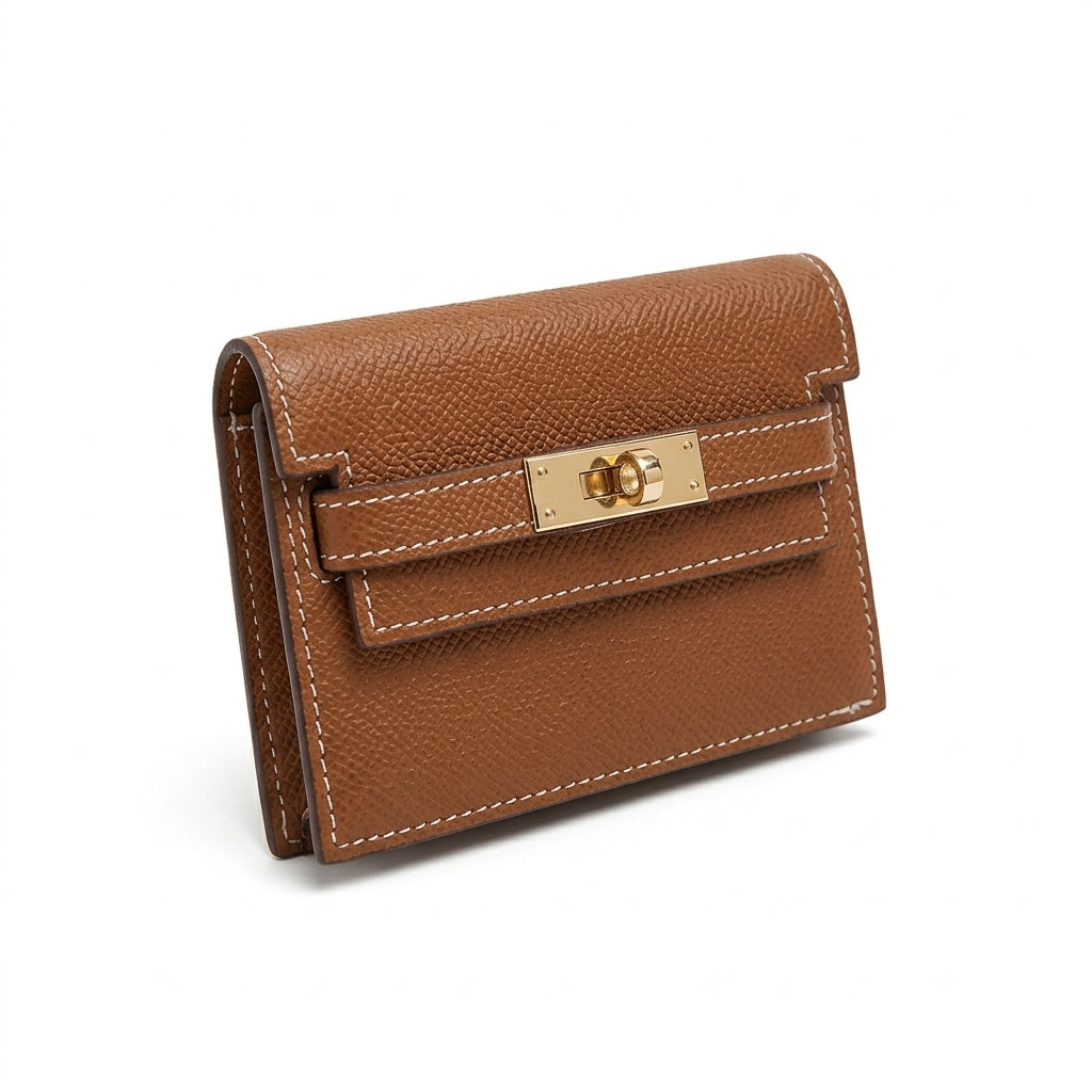 Leather Pocket Compact Wallet by Christina Shiefer
