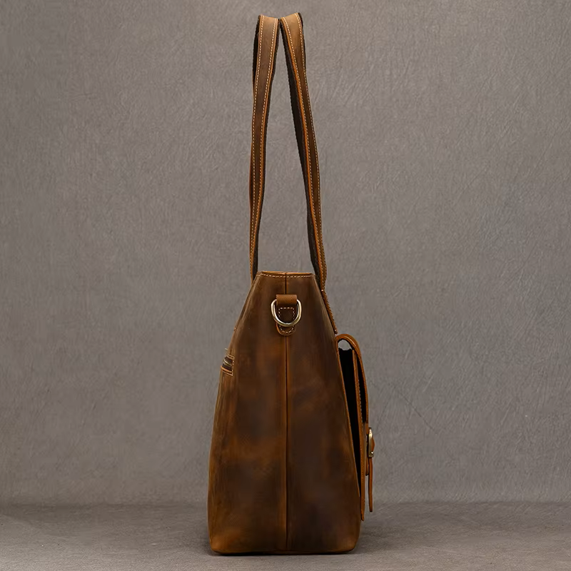 Salvatore Leather Bucket Bag