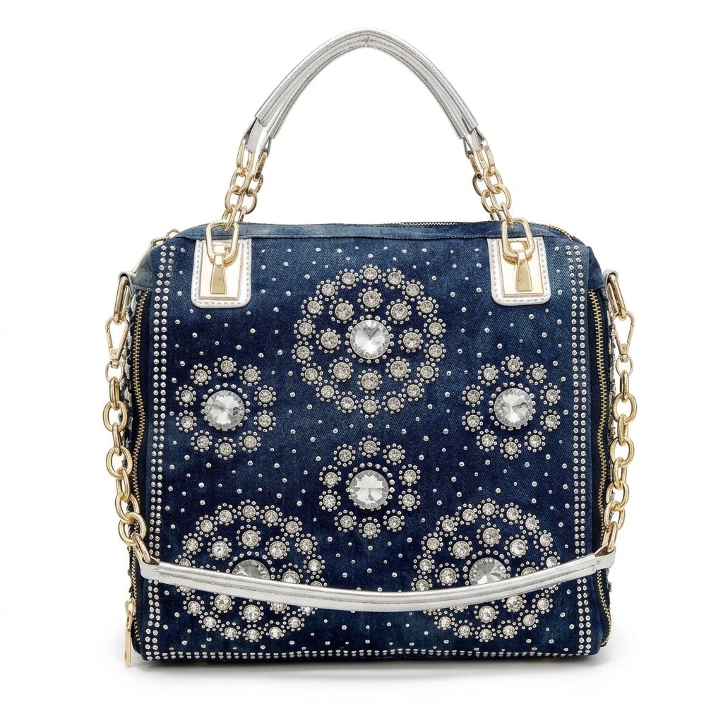 Casual Denim Handbag by Christina Shiefer