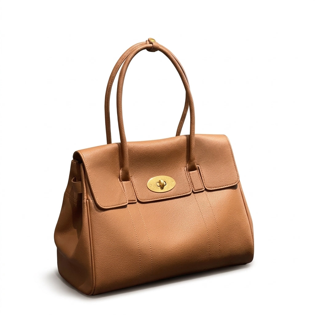 Full-Grain Leather Tote Bag by Christina Shiefer