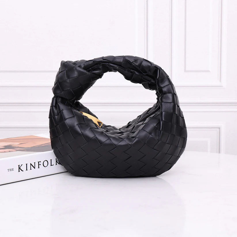 Braided Loop Bag-Calfskin Leather