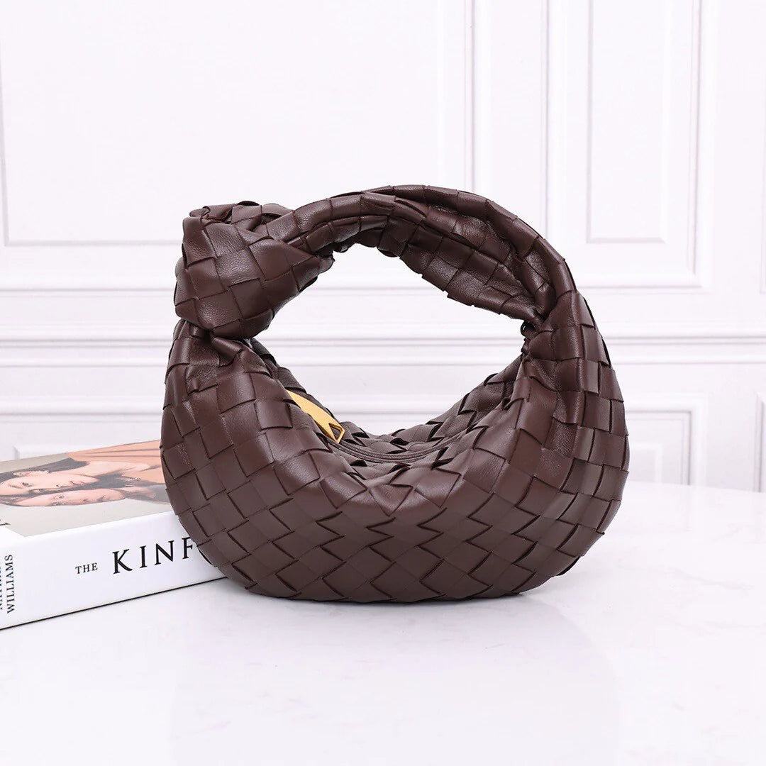 Braided Loop Bag-Calfskin Leather