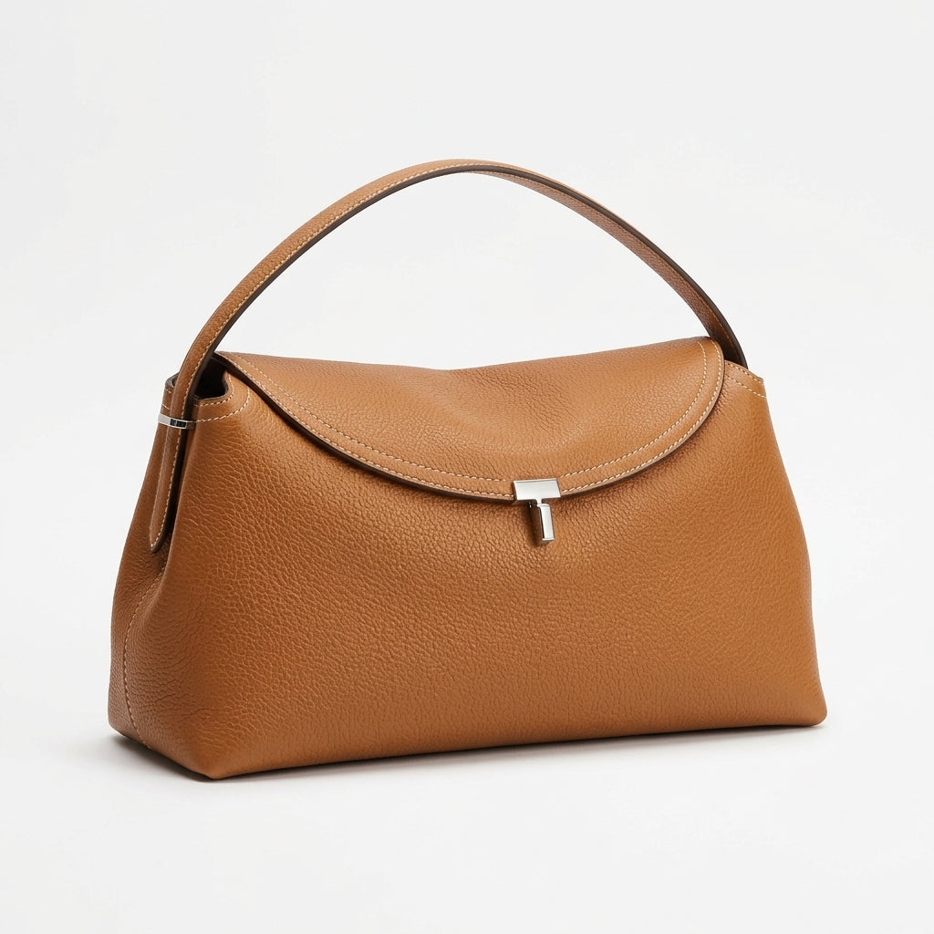 Leather Flap Shoulder Bag by Christina Shiefer