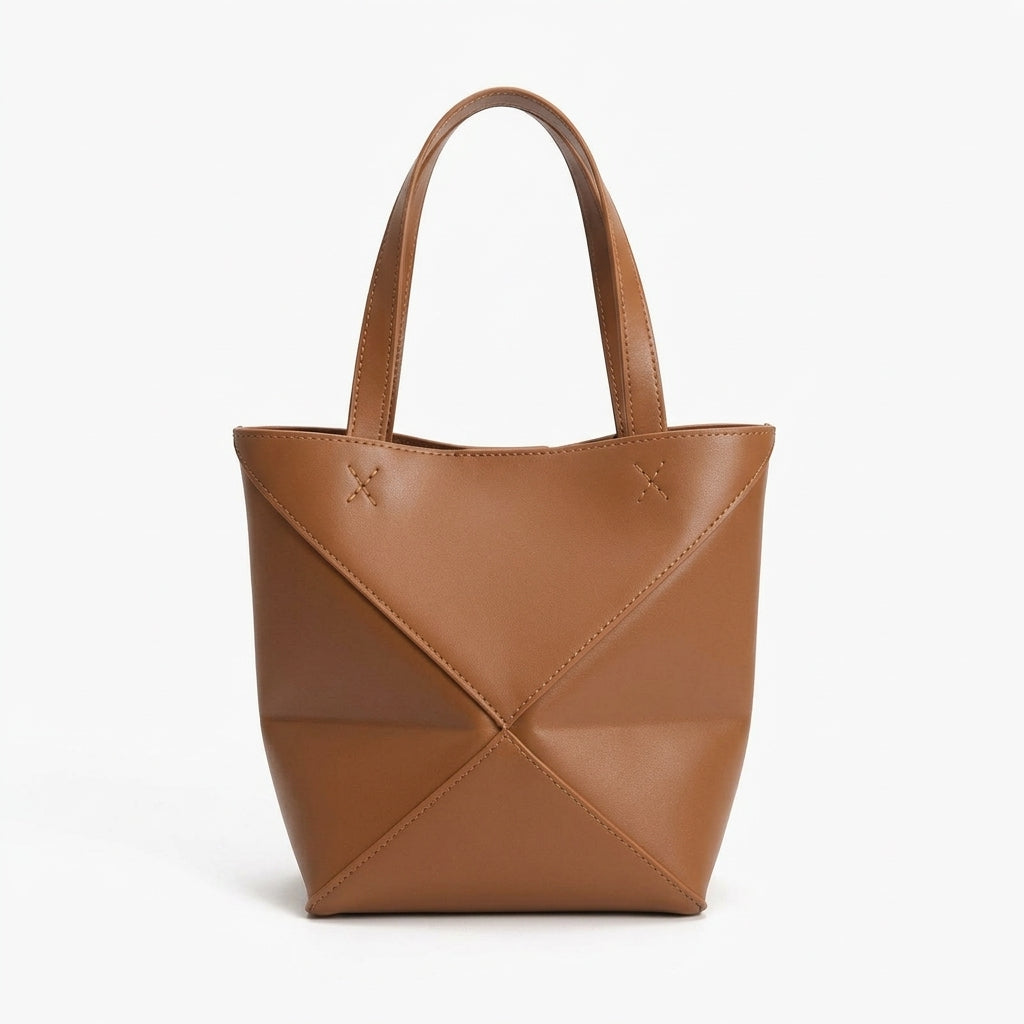 Convertible Fold Leather Tote by Christina Shiefer