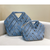 Denim Blue Hollowed Woven Bag