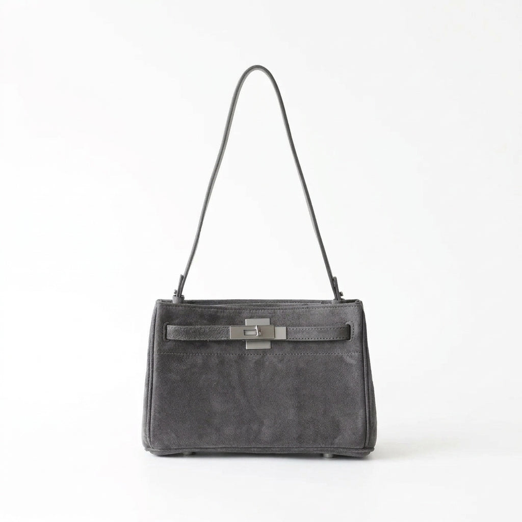 Lambskin Suede Shoulder & Crossbody Bag by Christina Shiefer