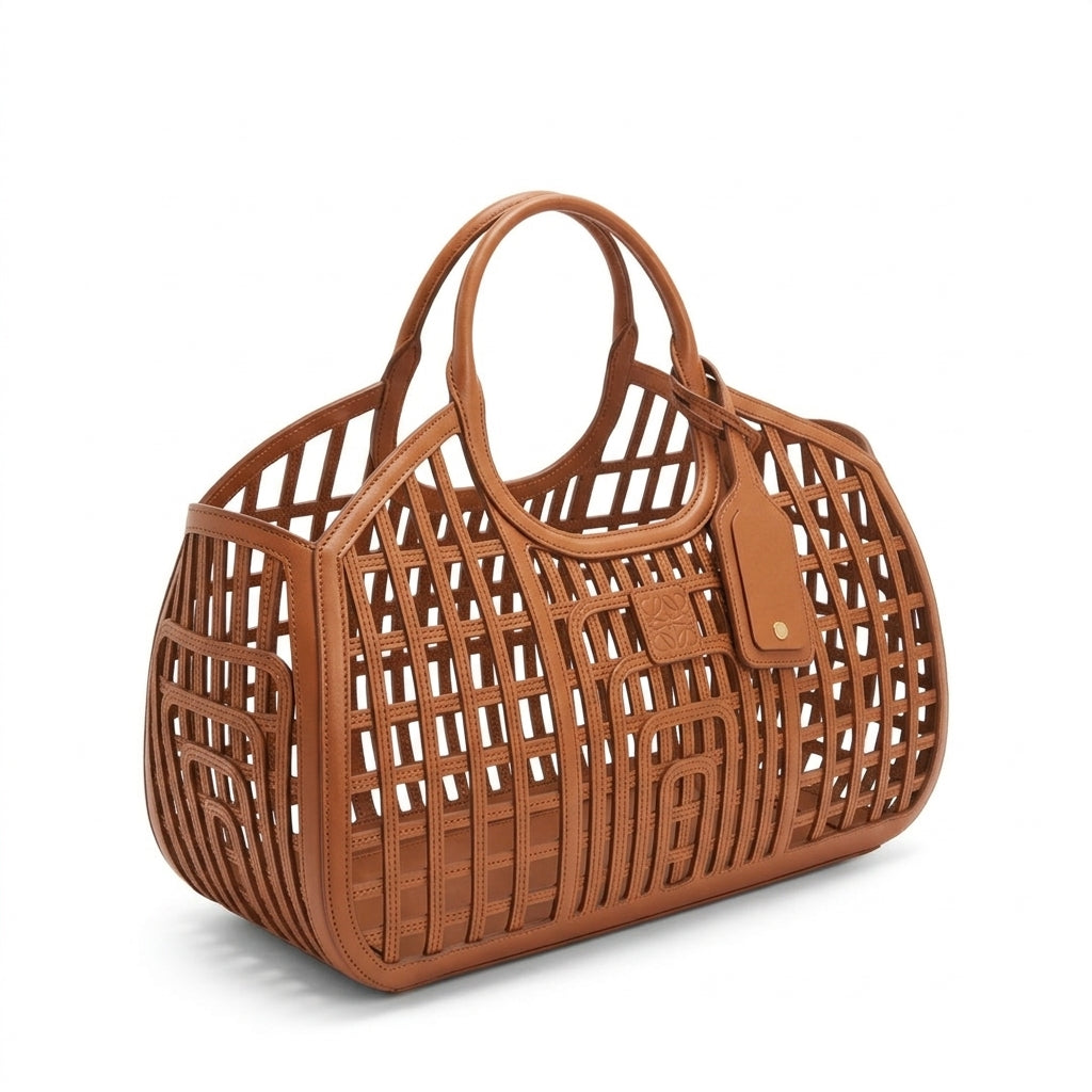 Structured Lattice Open-Weave Tote by Christina Shiefer