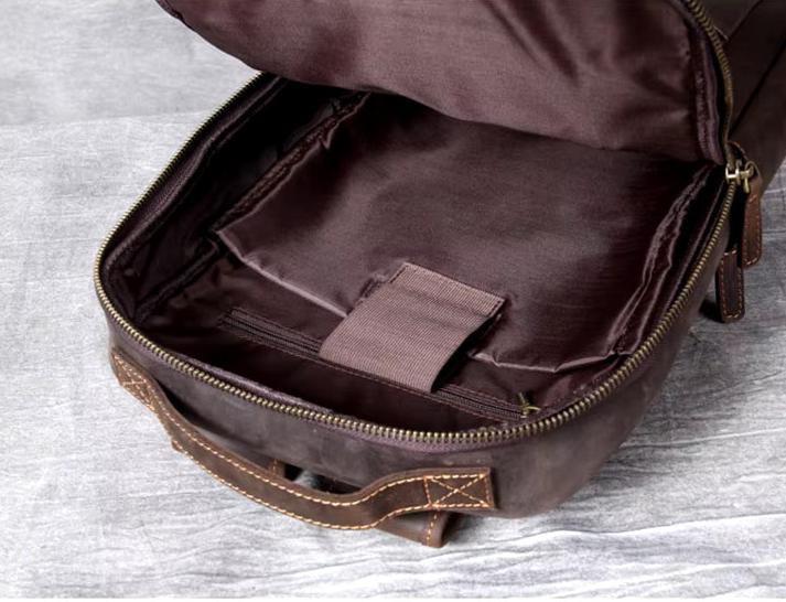 Premium Cowhide Leather Backpack - with Upgraded Design