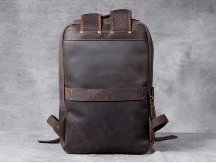 Premium Cowhide Leather Backpack - with Upgraded Design