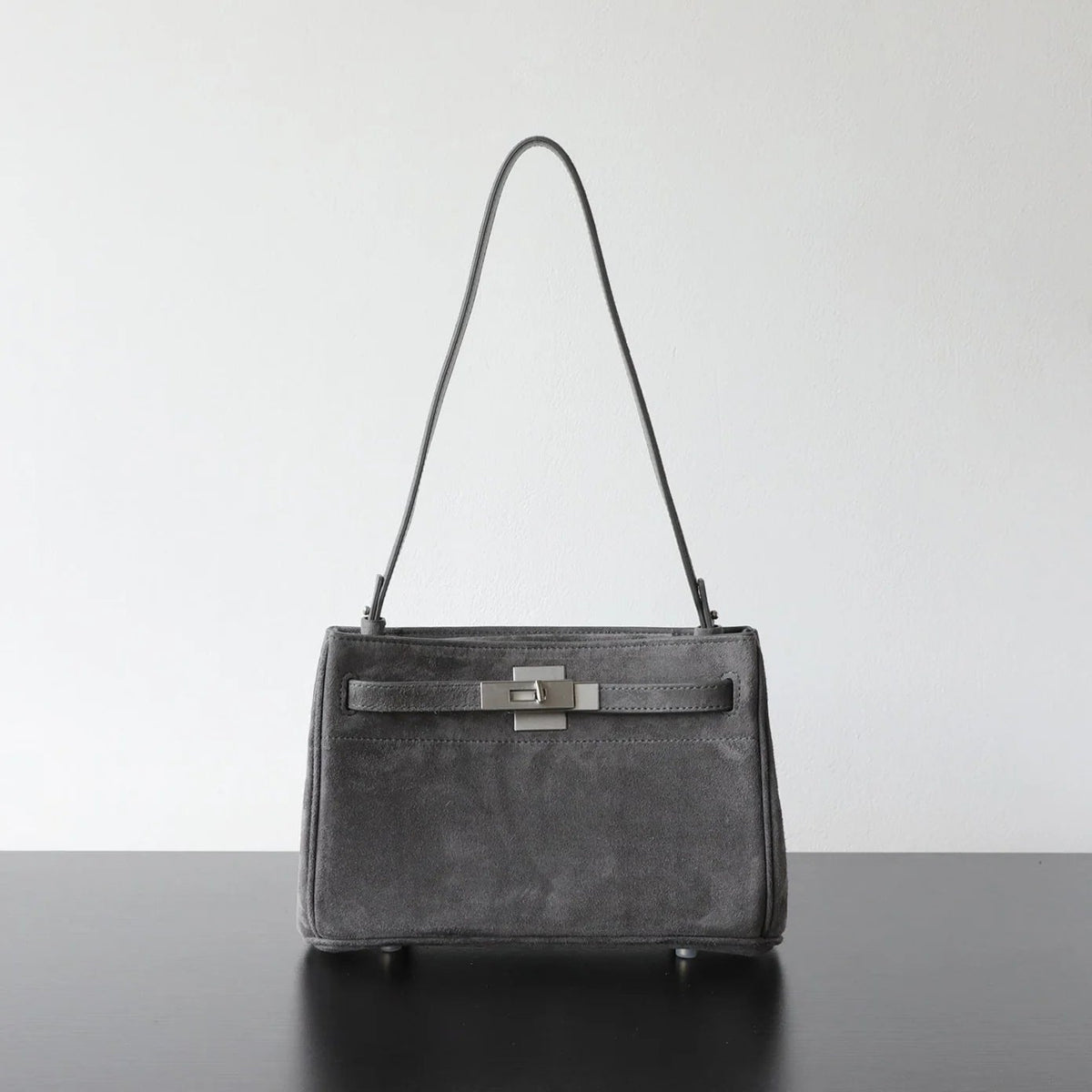 Premium Lambskin Suede Shoulder &amp; Crossbody Bag