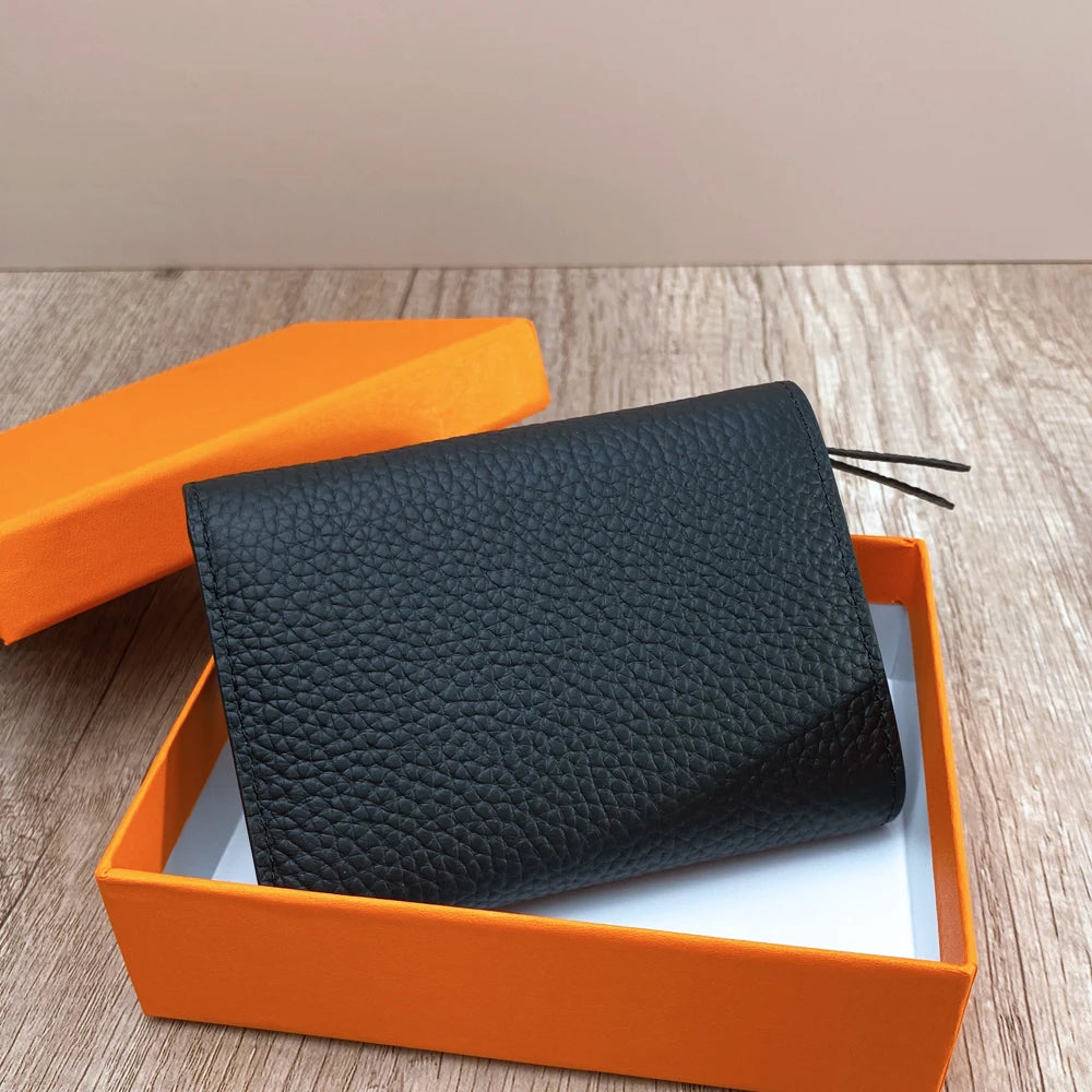 Leather Coin &amp; Card Wallet