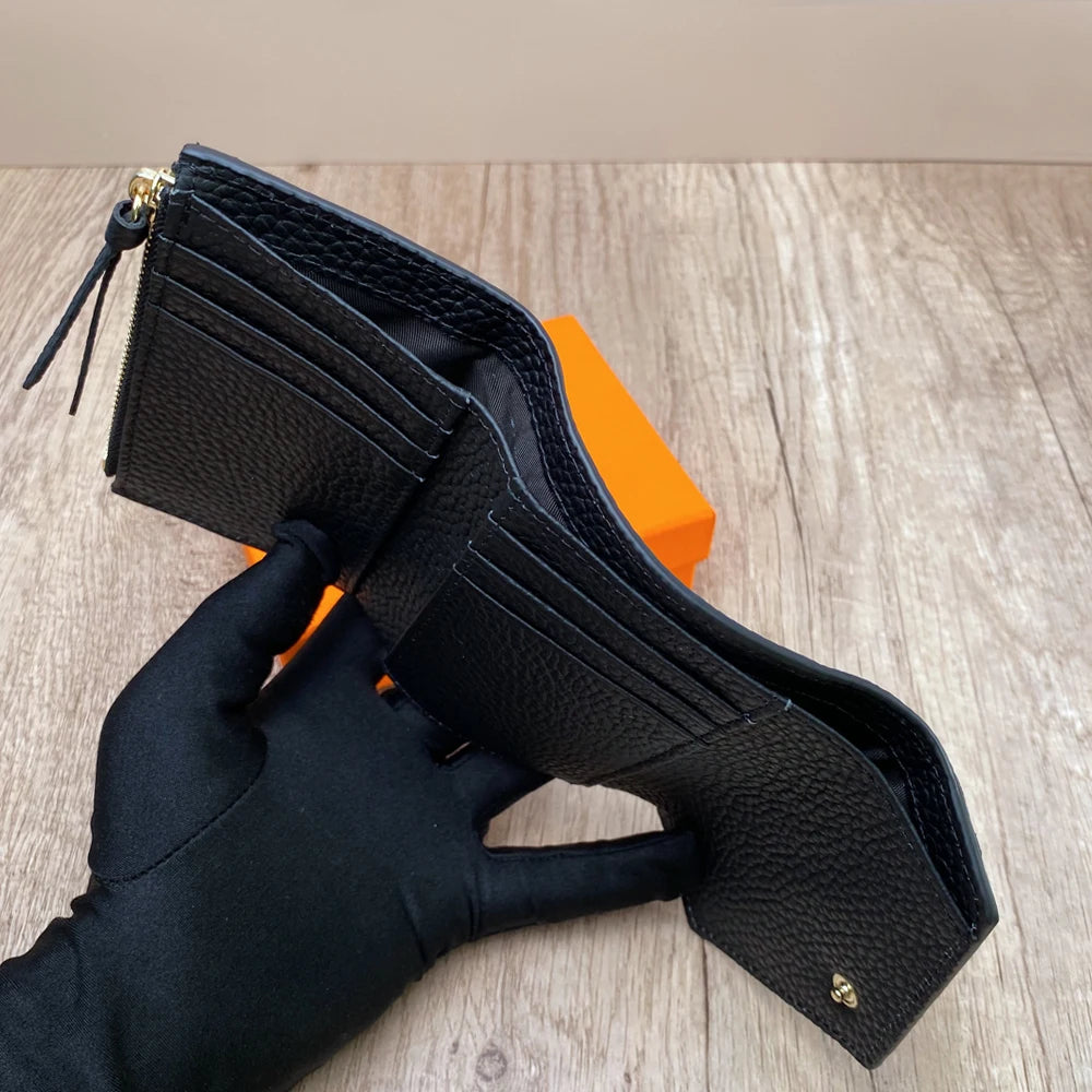 Leather Coin &amp; Card Wallet