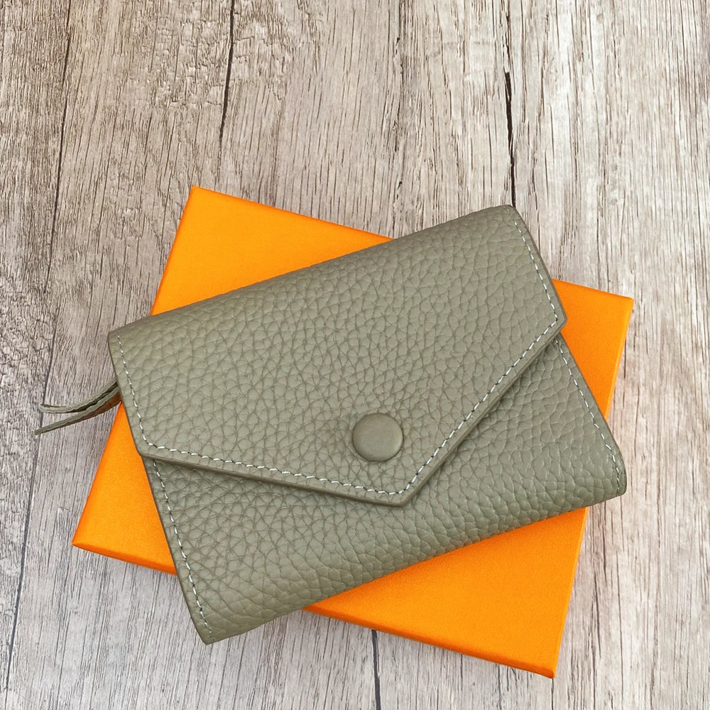 Leather Coin &amp; Card Wallet