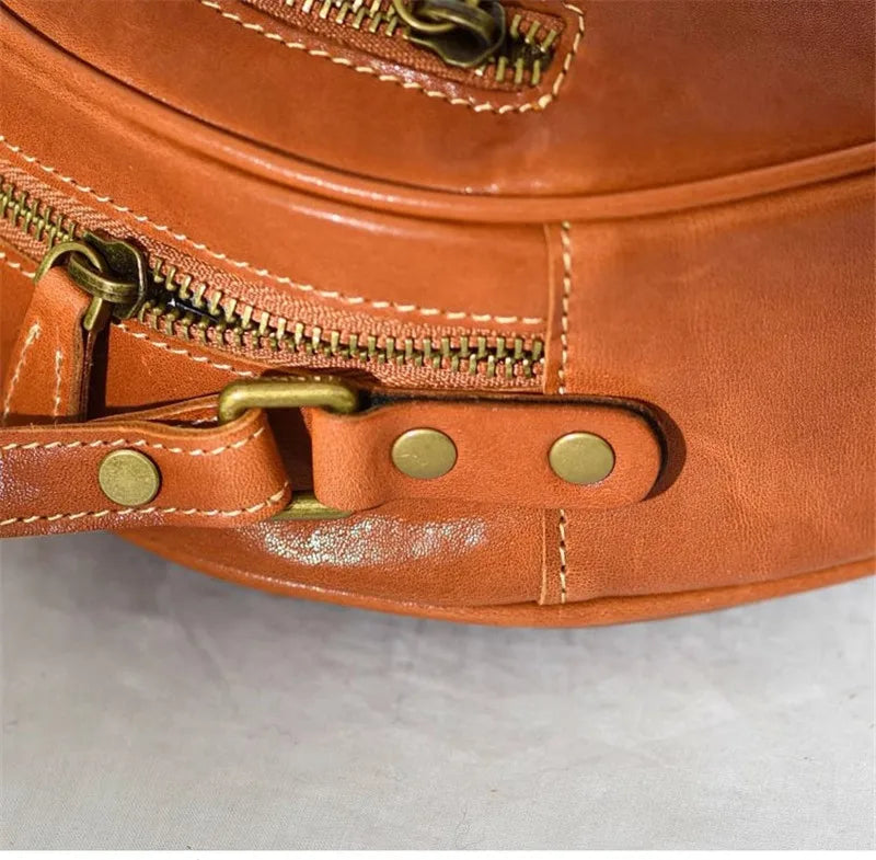 Timeless Round Leather Bag