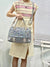 Rhinestone Denim shoulder bag