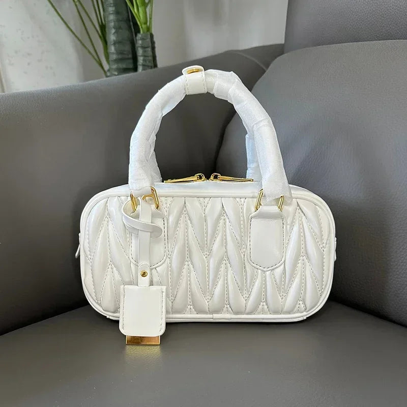 Weave leather bag
