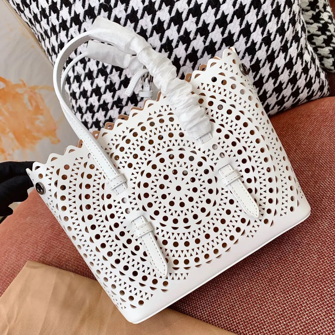 Alaïa Le Mina 20 New Vienne Leather Tote Bag