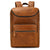 Classic Vintage Leather Cowhide Backpack