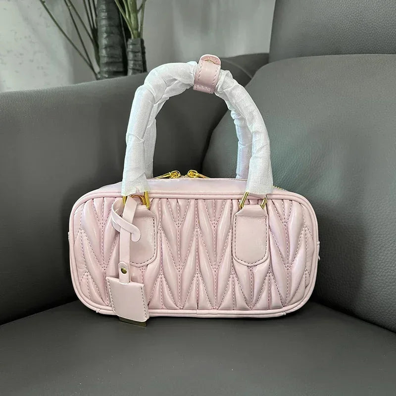 Weave leather bag
