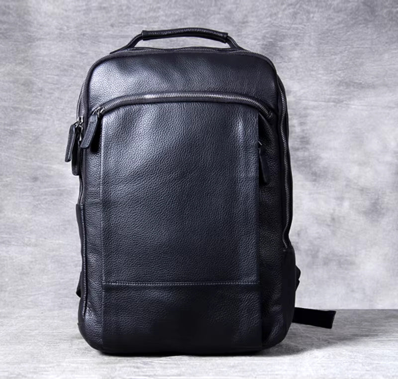 Premium Cowhide Leather Backpack - with Upgraded Design