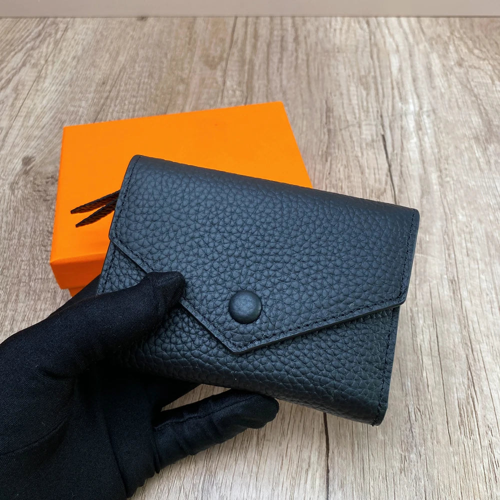 Leather Coin &amp; Card Wallet