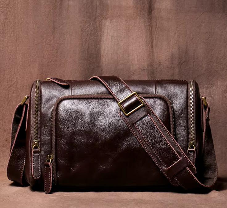 Rugged Leather Shoulder Bag