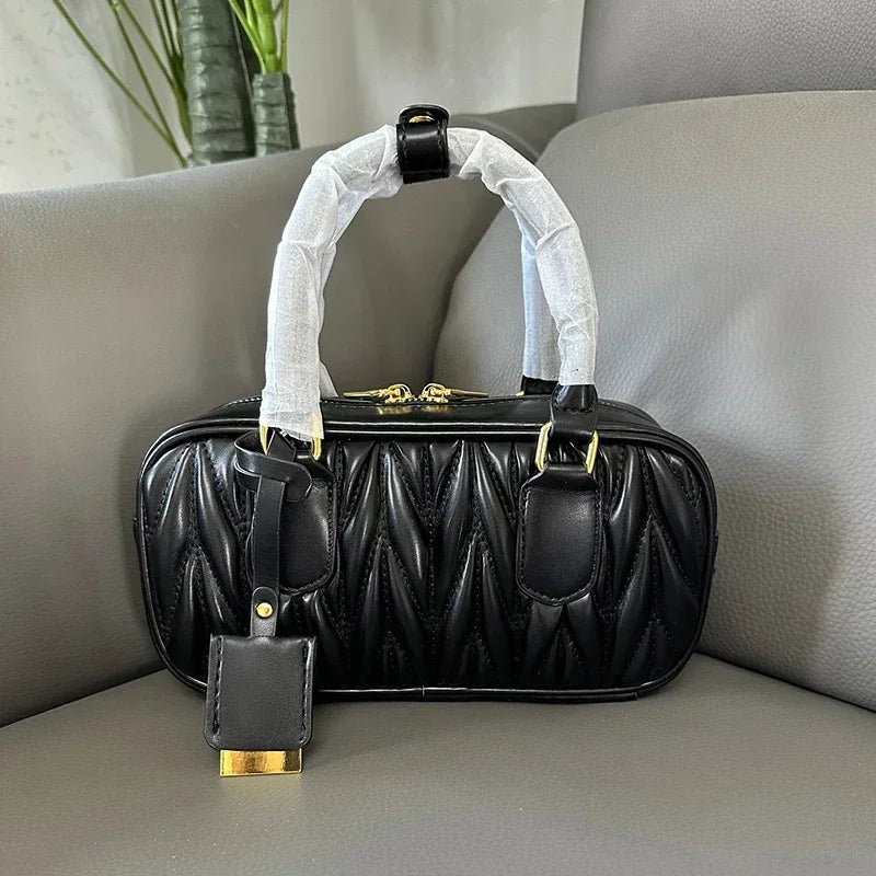 Weave leather bag