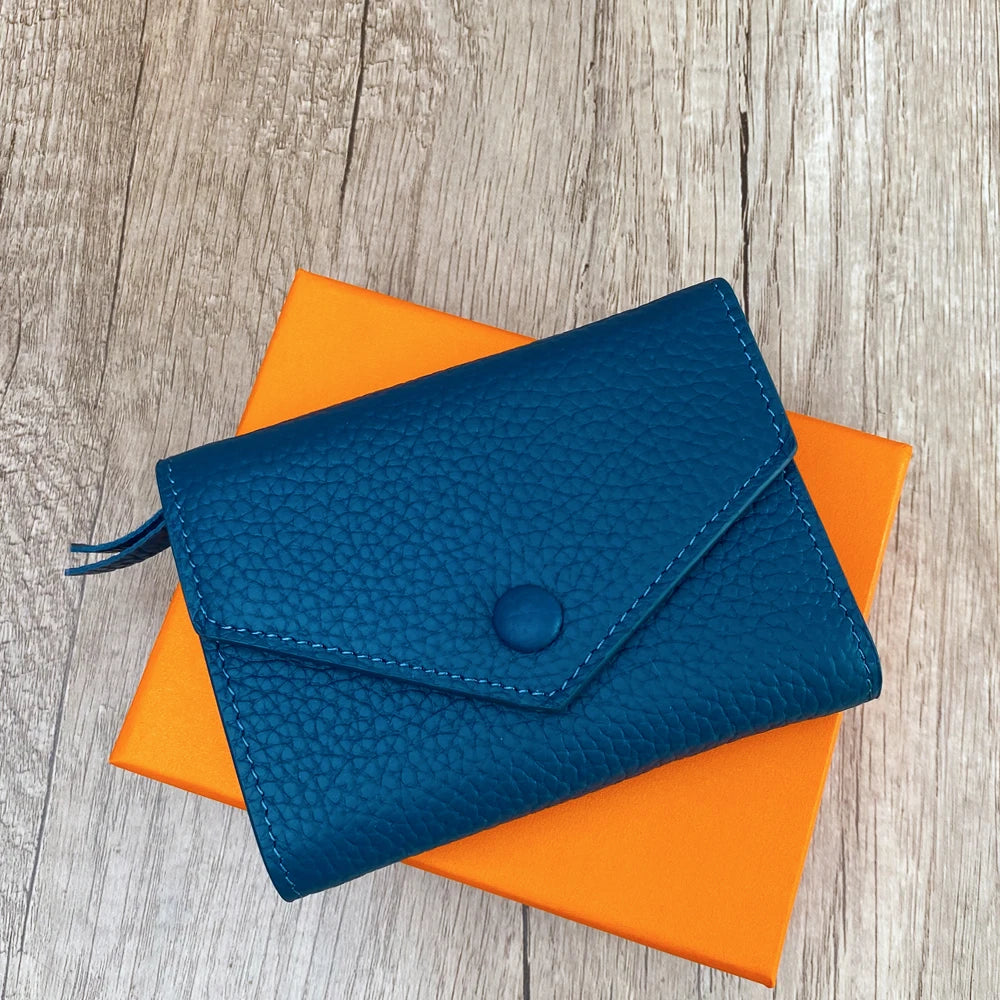Leather Coin &amp; Card Wallet