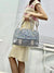 Rhinestone Denim shoulder bag