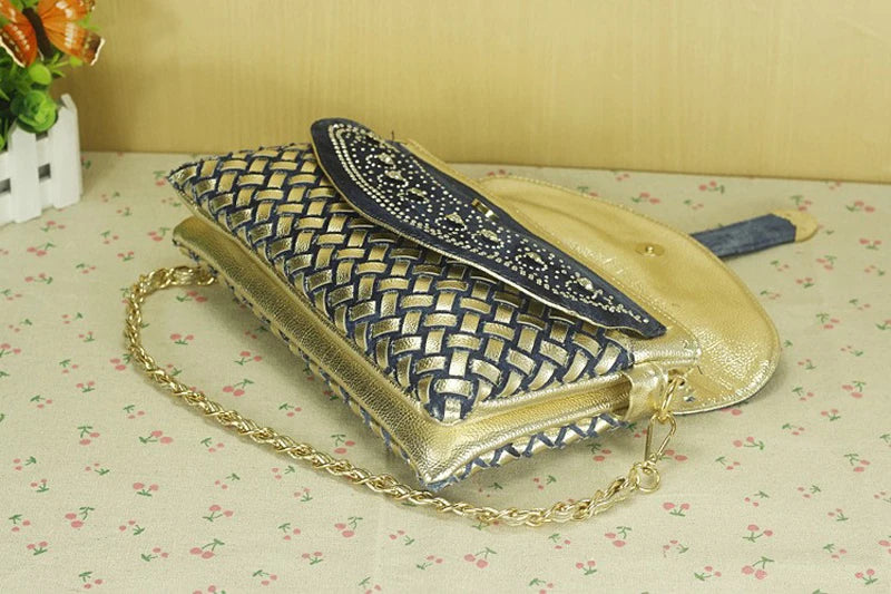 Vintage Shoulder Rhinestone Bag