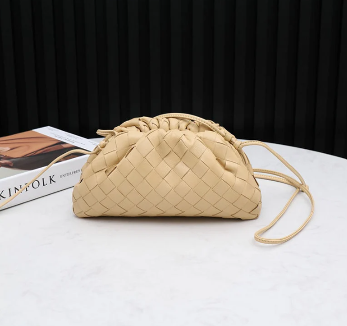 The Woven Pouch  leather clutch bag