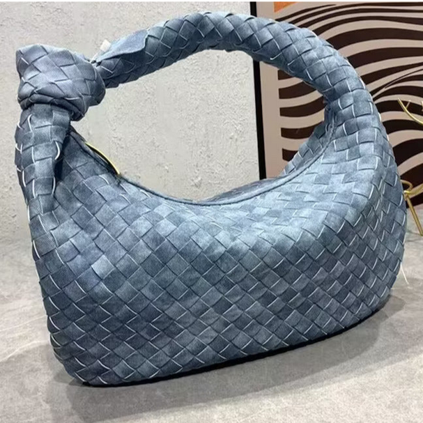 Denim Woven Knot bag