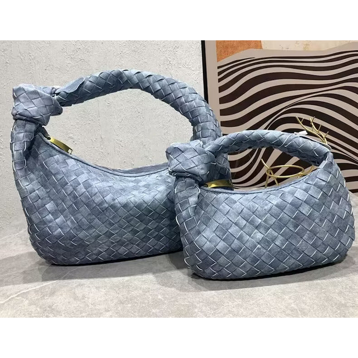 Denim Woven Knot bag