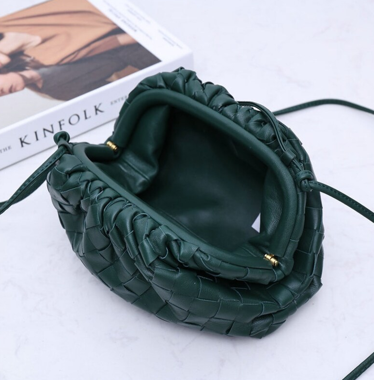 The Woven Pouch leather clutch bag