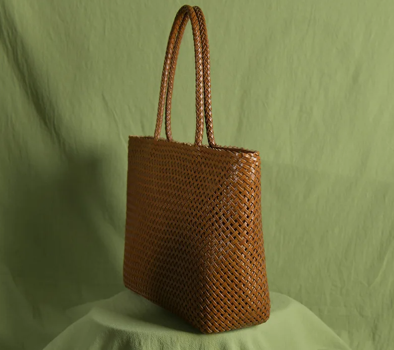 Vintage Leather Tote Bag