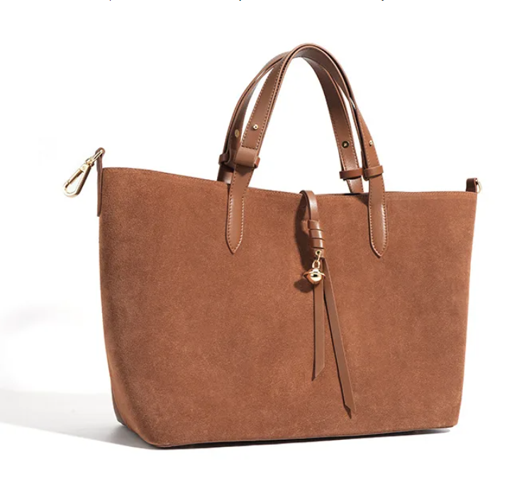 Leather Suede Small Tote