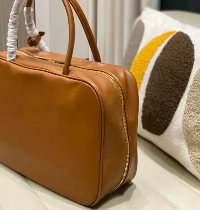 Full-Grain Leather Satchel Bag