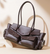 Elegant Multi-Pocket Leather Satchel