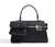 Cowhide Leather Mini Handbag with Front Pouch