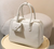 Cowhide Leather Handbag with Mini Pouch