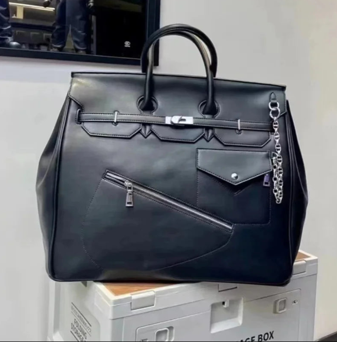 H-Large Full Grain Leather Tote