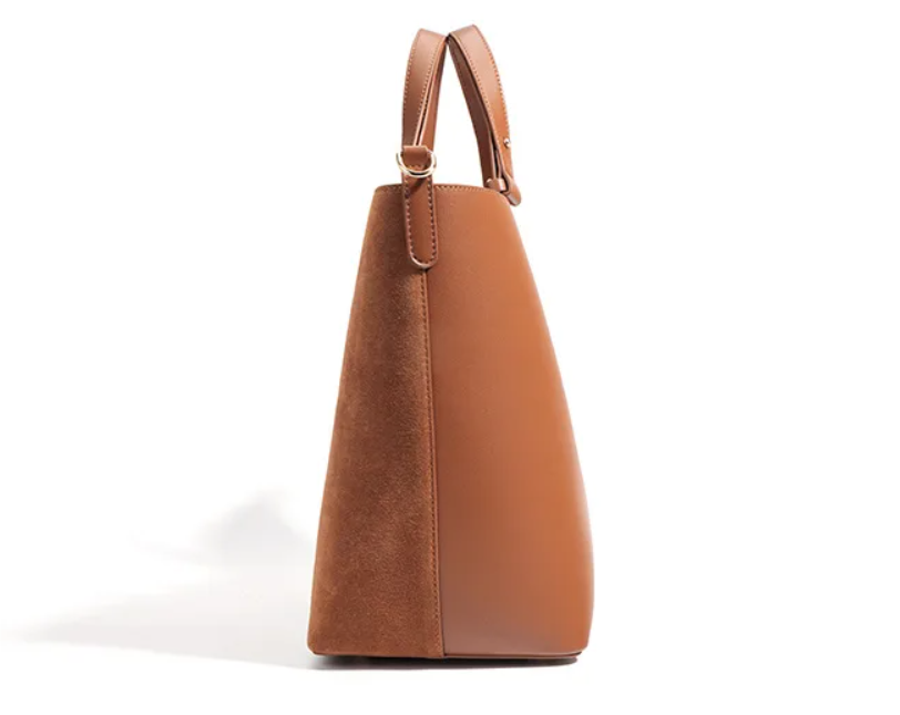 Leather Suede Small Tote